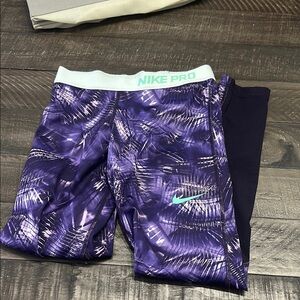 Nike Purple and Black Track Pants